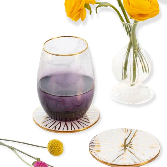 NEW Anna New York Amethyst Ombre Wine Glasses Set of 2 - Picture 2 of 3